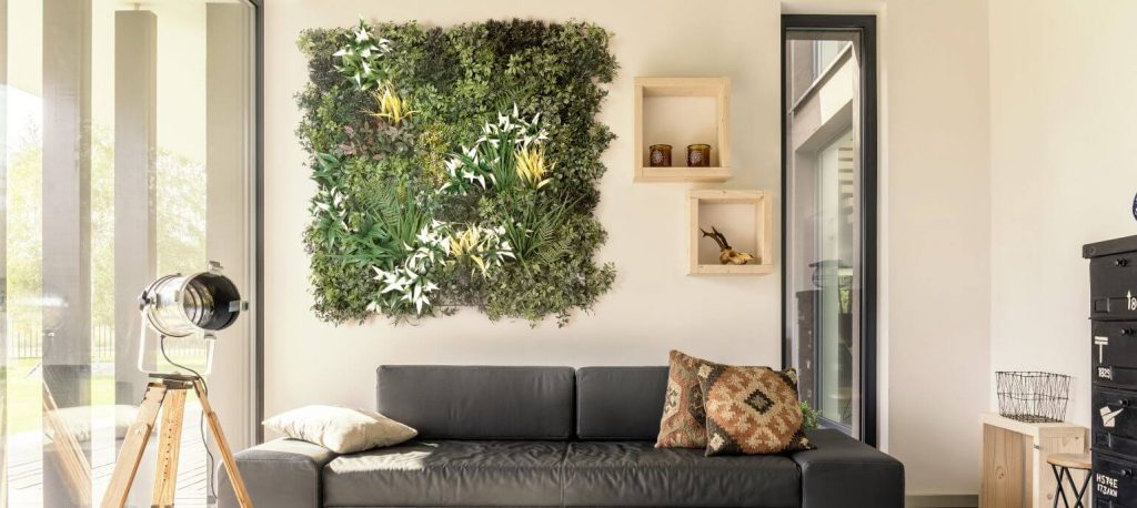 Residential  Artificial living wall panel from SYNLawn