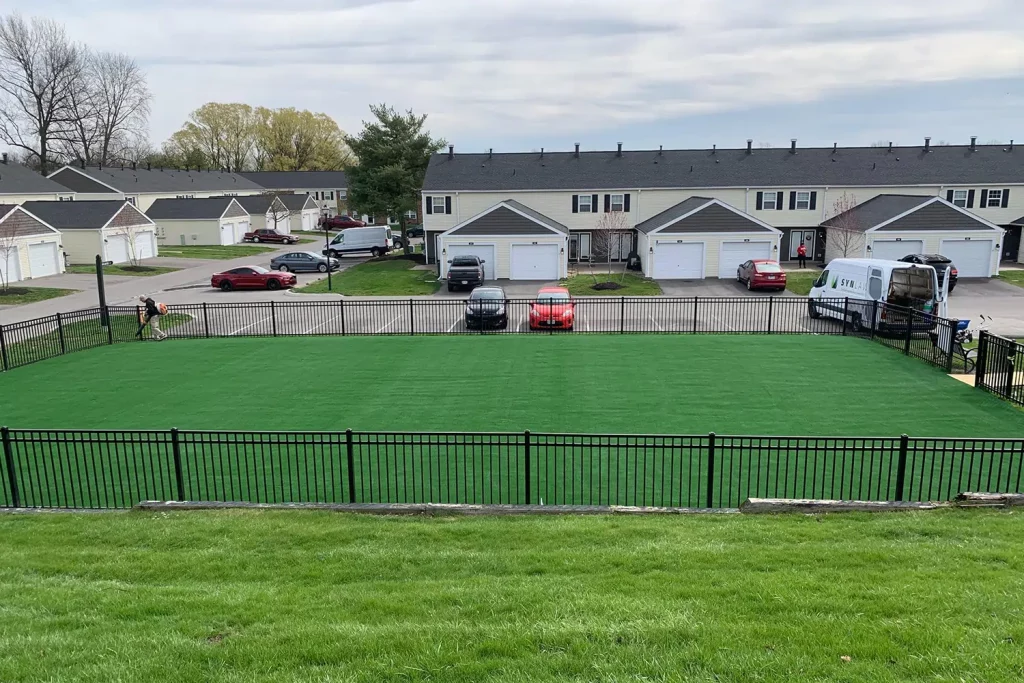 artificial grass lawn dog park