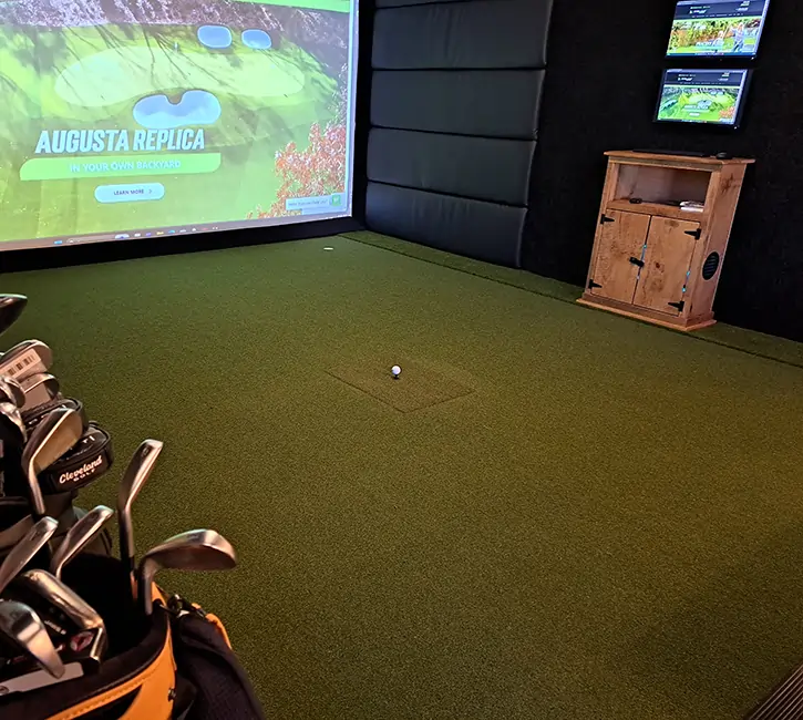 Residential golf simulator from SYNLawn