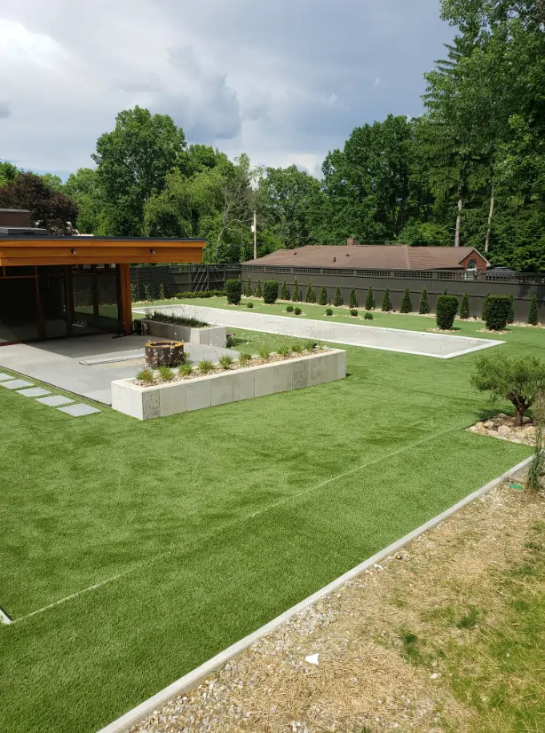 SYNLawn artificial grass backyard 